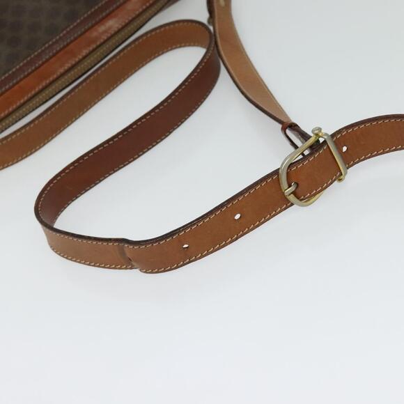CELINE Macadam Canvas Shoulder Bag Pvc Leather Brown Gold - Picture 7 of 12